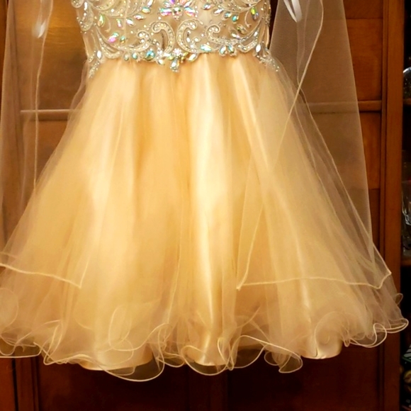 Dancing Queen Sequin Applique Dress Size XS - Picture 2 of 8